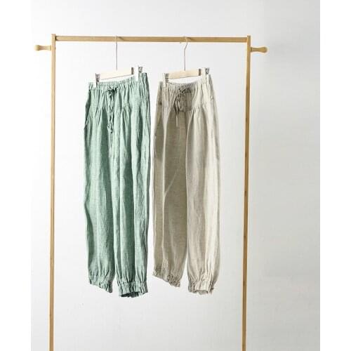 Женские льняные брюки Olome China At AliExpress