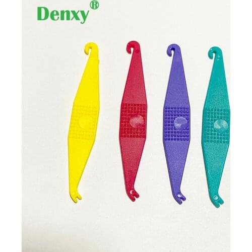 Denxy 100pc Orthodontic Elastic Placer for Braces Disposable Elastic Rubber Band Placer Dentist Dental Orthodontic Bracket