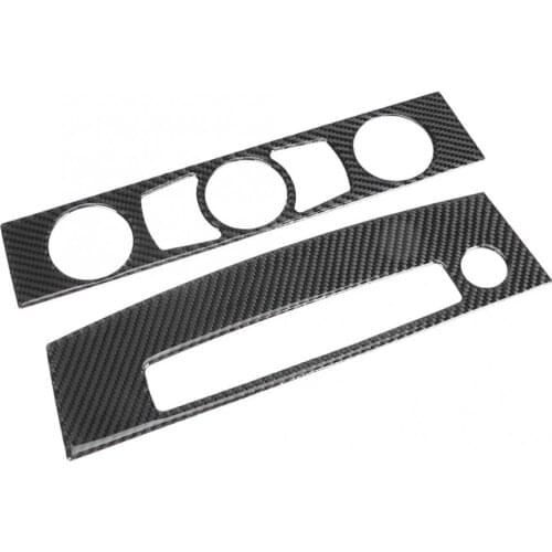 Carbon Fiber Air Conditioning CD Panel Cover Trim Fits for BMW 5 Series 2008 2009 2010 car styling accessories