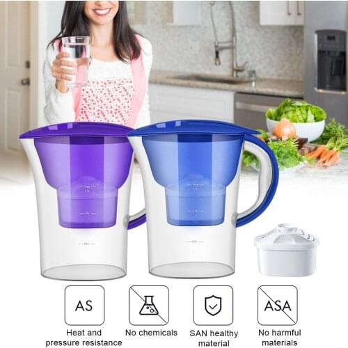 Portable Water Purifier 2.5l Household Safety Net Kettle Efficient Water Purification Kitchen Activated Carbon Filter Kettle