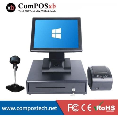 Pos terminal 15-inch touch screen all in the cash register cheap POS system black point of sales system