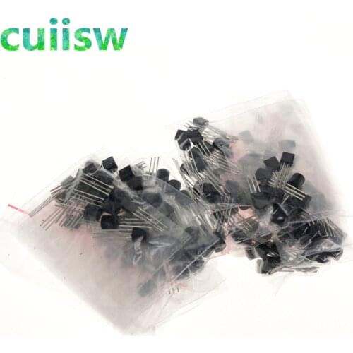 S9012 S9013 S9014 A1015 C1815 S8050 S8550 2N3904 2N3906 A42 A92 A733,17valuesX10pcs=170pcs,Transistor Assorted Kit