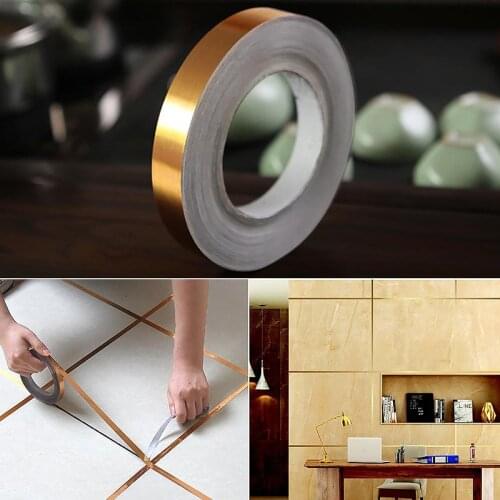 50M/Roll Self Adhesive Ceramic Tile Gap Decor Tape Bedroom Waterproof Seam Stickers Wall Tile Floor Tape Sticker Home Decor