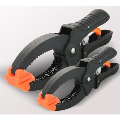 2pcs Heavy duty ratchet woodworking plastic spring clamp strong A type extra large clip nylon wood carpenter clamps tool