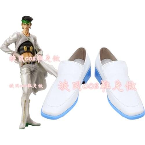 JoJos Bizarre Adventure Diamond is Unbreakable All Star Battle Fourth Part 4 Rohan Kishibe Game Manga Cosplay White Shoes X002