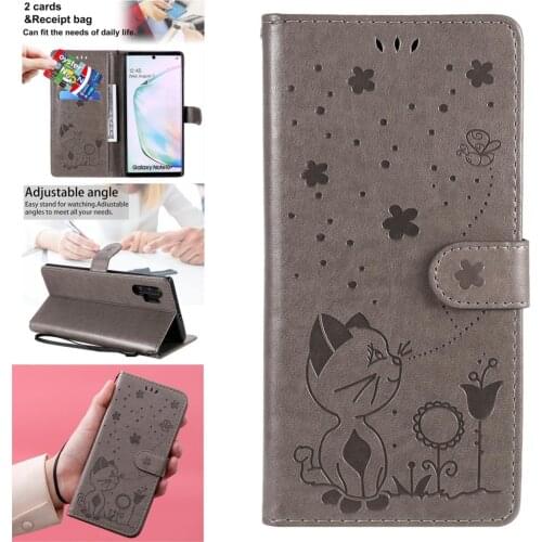 Pattern Cases For Samsung Note 10 Pro Flower Leather Cover Galaxy estuche Note 10 Pro 5G Telofon PU Flip Wallet Phone Bag Etui