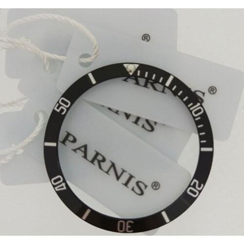 40mm Black Bezel Insert fit Parnis Original Model PA6050 mens Watch Bezel Insert