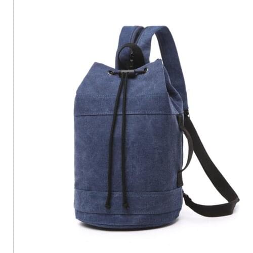 Z.L.D. New MenS Fashion Brand Designer Casual Canvas Bag Ladies High Quality Backpack Drawstring Travel Backpack Water Tube Bag