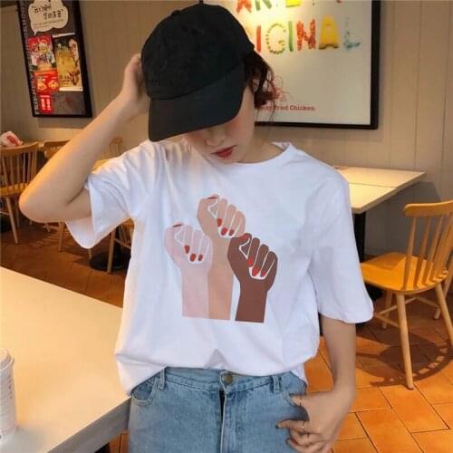 Feminist Feminism T Shirt Women Short Sleeve Round Neck Harajuku Graphic Tees Women 2020 Clothes Top 2020 kawaii tee shirt