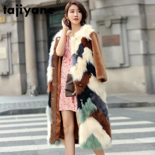Fur Real Natural Coat Female Wool Jacket Fox Fur Coat Autumn Winter Jacket Women Clothes 2021 Double-faced Fur Tops ZT4911