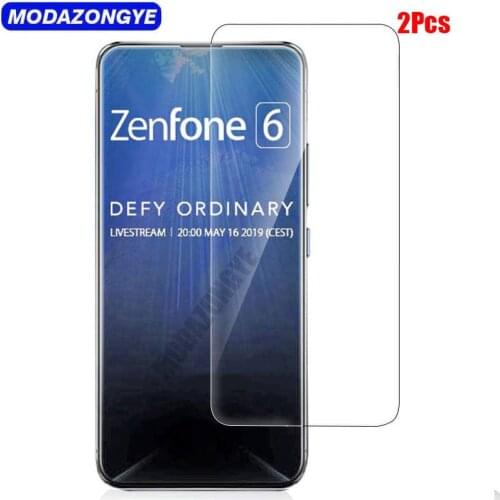 2Pcs Tempered Glass Asus Zenfone 6 ZS630KL Screen Protector Asus Zenfone 6Z ZS630KL ZS 630KL 630 ZS630 KL I01WD Protective Film