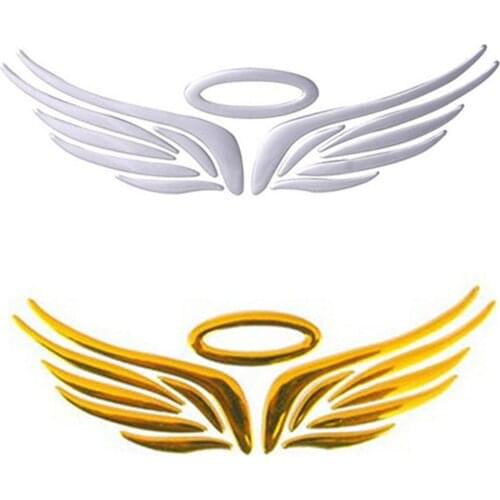 3D Angel Fairy Wing Pattern Car Auto Truck Badge Sticker Windshield Door Decor
