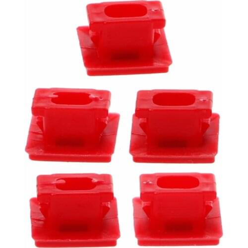 5 Pcs/ 1 Set Red Car Interior Dashboard Dash Trim Insert Strip Clips Grommet For BMW E46 3 E65 E66 7 X3 E85 High Quality