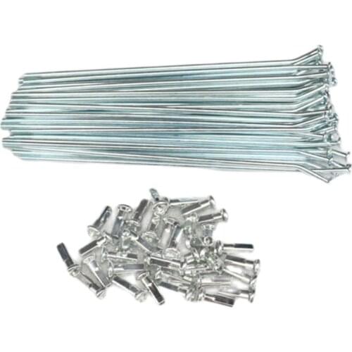 8G 184mm 36 Pcs Wheel Steel Spokes Nipples For Pit Bike Enduro Spokes Steel Wire Cap Hat For CRF KT KXF YZF WR BSE