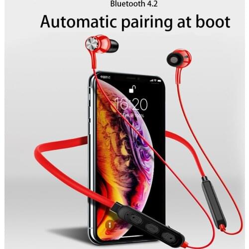 Bluetooth Headphone Wireless Earphone Bluetooth Headset Sport Hanging Neck gaiter with Mic for android iphone xiaomi honor