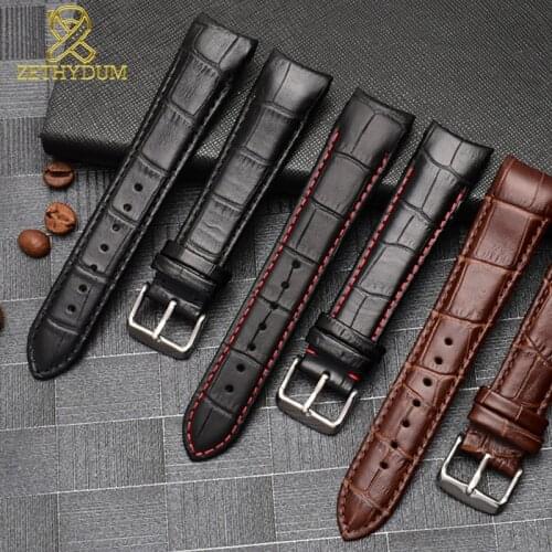 Genuine leather bracelet curve end watch strap 20mm for BL9002-37 05A BT0001-12E 01A watch band 21mm watchband 22mm