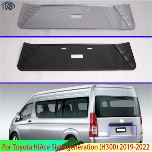 For Toyota HiAce Sixth generation (H300) 2019 2020 Car License Plate Frame Holder Cover Sliver/Black Exterior Accessories