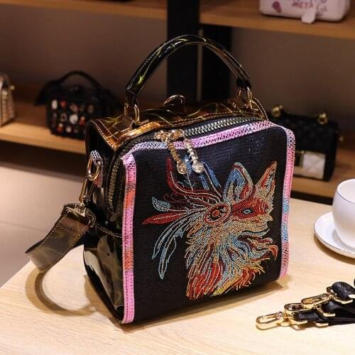 Luxury Brand Backpacks for Women Shoulder Bag De Luxe Femme Animal Prints Ita Mochilas Para Mujer Rhinestone Bolsa Feminina