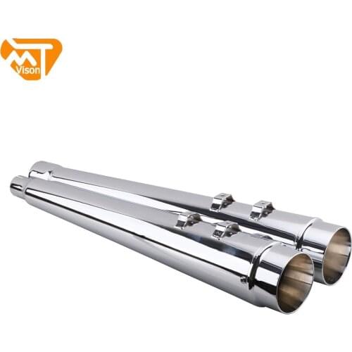 Motorcycle Exhaust Pipe Muffler Slip-On For Harley Bagger Models Dresser Electra Glide Road Street Glide Ultra Limited 2017-2021