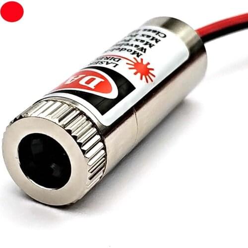 Hot Sale 650nm 5mW Red Point / Line / Cross Laser Module Head Glass Lens Focusable Industrial Class