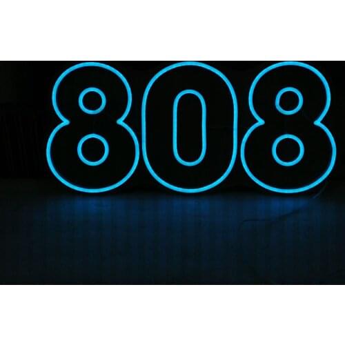 Number 808 Drop Shipping Neon Signs Custom Neon Led for Wall Decoration Home Decor Bar Party Birthday Name Personalized