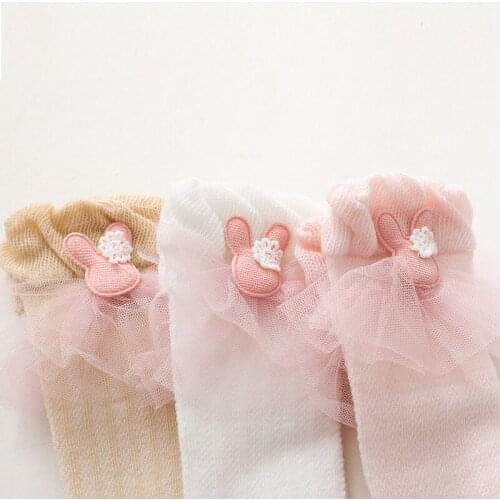 3 Pairs Summer Newborn Baby Over The Knee Anti Mosquito Socks Baby Girls Thin Long Tube Childrens Accessories Mesh Socks