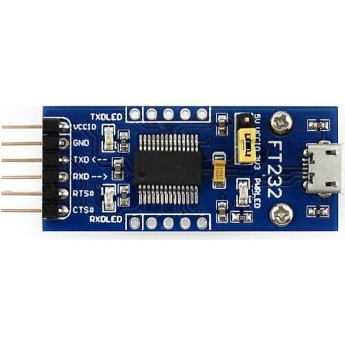 Waveshare FT232 USB UART Board (micro) Original FT232RL Module Kit Supports Mac, Linux, Android, Windows Development Board