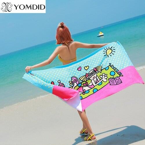 2018 Fashion Printed Beach Towel 250G Rectangle Beach Towel Microfiber Fabric 150x70cm Picnic Blanket Towel Toalla de playa