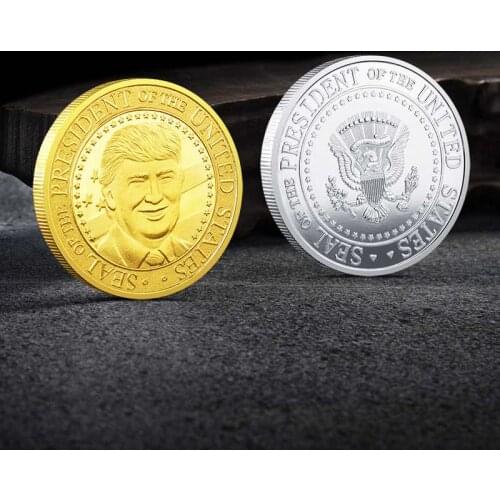 President Donald Trump 2020 Gold / Silver Plated EAGLE Commemorative Coin