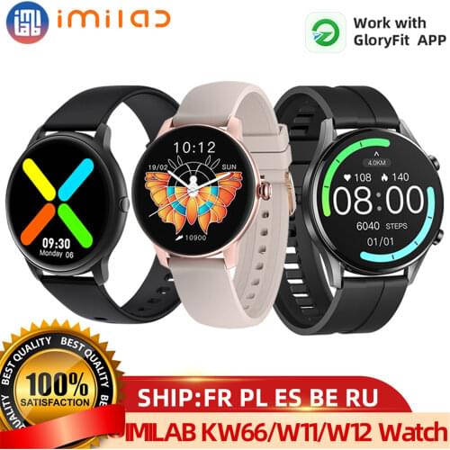 IMILAB KW66 Smart Watch Men Bluetooth Smart Bracelet Heart Rate Sports Fitness Tracker IP68 Waterproof SmartWatch Sports Watch