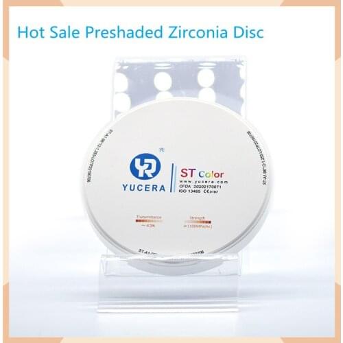 ST Pre Shaded Zirconia Block Dental Lab Self Colored Zirconia Blank for Dientes Postizos