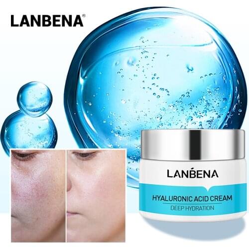 LANBENA Hyaluronic Acid Cream Depth Replenishment Moisturizing Face Cream Reduces Dryness Anti-Aging Skincare Korean Cosmetics