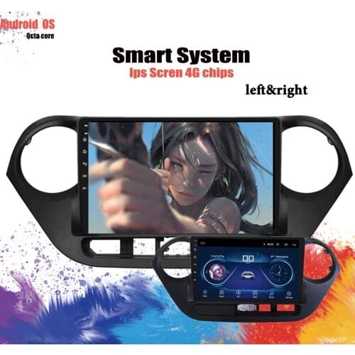 Octa Core 6GB RAM 128GB ROM Android 10.0 Car DVD Multimedia Player Radio For Hyundai I10 LHD&RHD 2013-2017 Tape Recorder