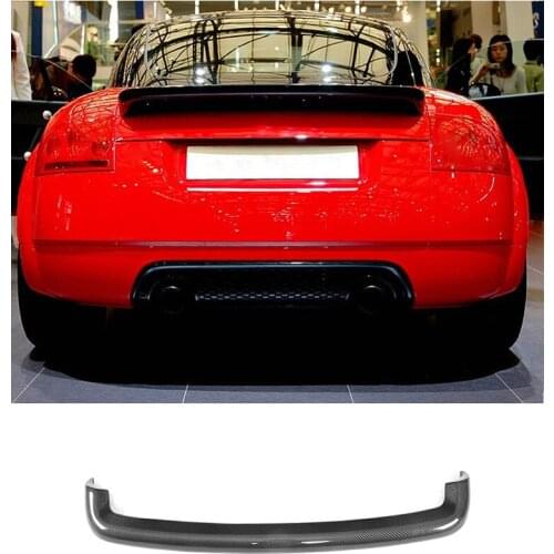 For TT Carbon Fiber Rear Spoiler Wing for Audi TT MK1 8N 1998 - 2006 Rear Trunk Spoiler Boot Lip Wing Car Sticker