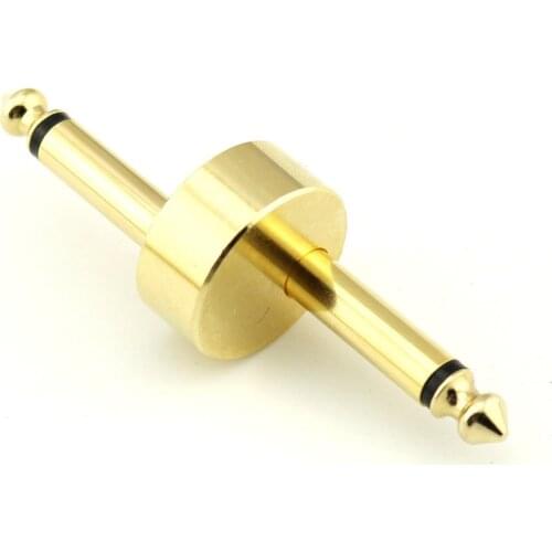 1pcs 6.35mm 1/4" Guitar Effect Pedal Convert Connector Plug Solder Patch Adapter Plug