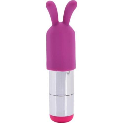 10 Speeds Bullet Vibrator G-spot Massager With Rabbit Cap USB Rechargeable Clitoris Stimulator Sex Toys for Women