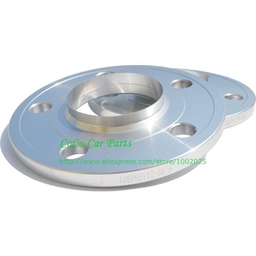 2pcs 10MM 5x112-66.6 Wheel Widened Flange Car Wheel Spacer For Benz E-class AMG ,CLA,CLK,GLK,C200,E200 ,E300