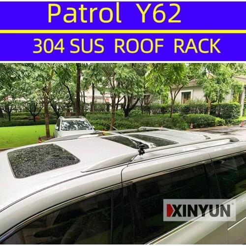 2Pcs Roof Bars for NISSAN Patrol Y62 2011-2020 Aluminum Alloy Side Bars Cross Rails Roof Rack Luggage Carrier