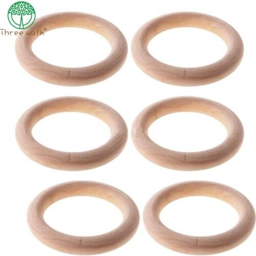 5pcs 6.8cm Diameter Wooden Bracelet Wood Rings For Women H1.5cm BG008