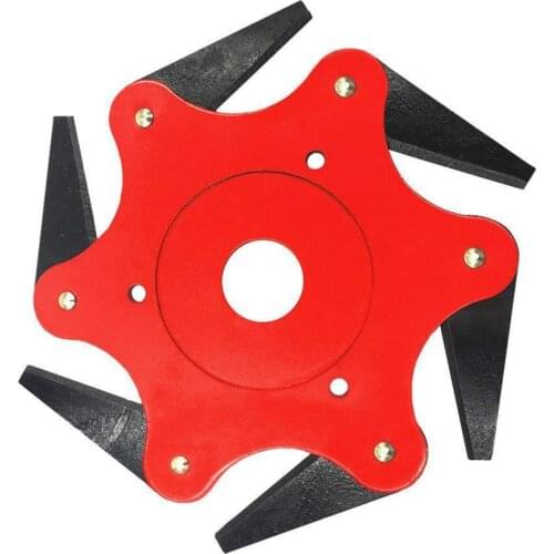 6 Teeth Steel Wire Grass Trimmer Head Rounded Edge Weed Trimmer Head Grass Brush Removal Grass Tray Plate For Lawnmower