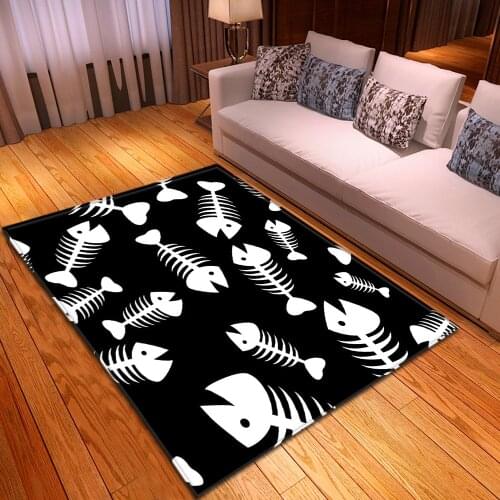 Abstract Floor Mats Home Bedroom Non-slip Rug Dining Room Living Room Fashion Decorative Crawling Carpet 3D Mat Printed Children