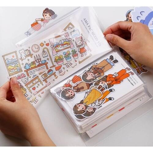 40 Sheets A6 Photo Album Storage Book High-capacity Bag Type Transparent Sticker Card Bill Collection Album Photo Pocket