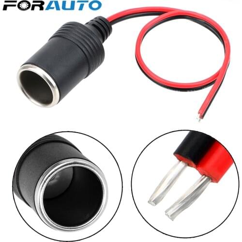 Auto Interior Accessories Charger Cable Socket Car Cigarette Lighter Plug Receptacle 12~24V 15A 200W Plug Connector Adapter
