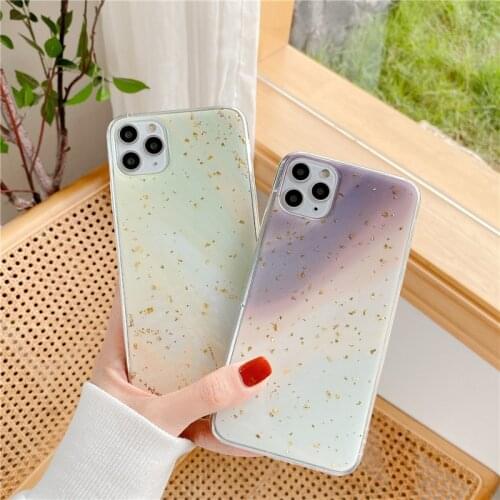 Retro golden leaf abstract art japanese Phone case For iPhone 12 11 Pro Max Xr Xs X 7 8 Plus 12 mini 7Plus case Cute Soft Cover