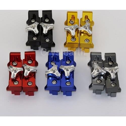 BLACK BLUE GOLD RED Motorcycle Aluminum Rear Axle Spindle Chain Adjusters Blocks For Yamaha MT-07 MT07 MT 07 2013 2014 2015 2016