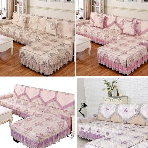 European jacquard sectiona sofas covers universal high quality Thick non-slip sofa towel cushion backrest couch cover set