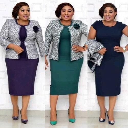 2 Piece Set African Dresses For Women 4XL 5XL Plus Size African Dress Dashiki Clothes Africa Bazin Riche Robe Africaine Femme