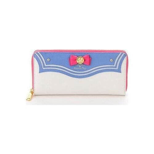 Sailor Moon Wallet Women Lady Short Wallets Purse Female Candy Color Bow Knot PU Leather for Coin Card Clutch Bag