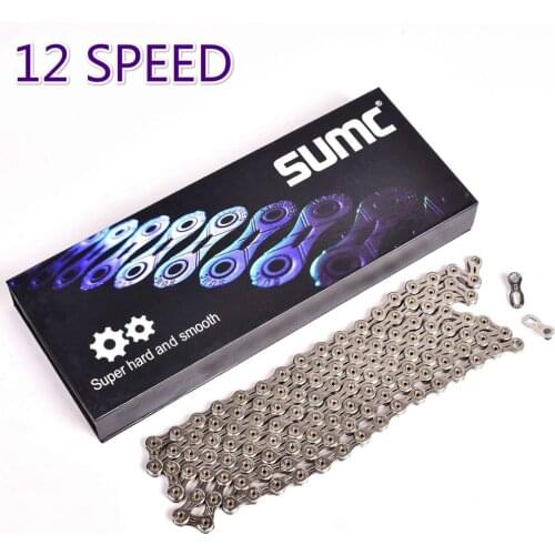 Lightweight SX12 12 Speed 126L MTB Mountain Bike Bicycle Chain 12s Sliver Chain with Chain Link for Road Bicycle