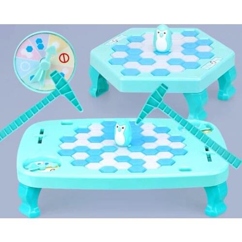 Penguin Trap Icebreaker Board Game Interactive Adult Kids Table Toys Family Desktop Games Save Penguins Balance Ice Cubes Toy